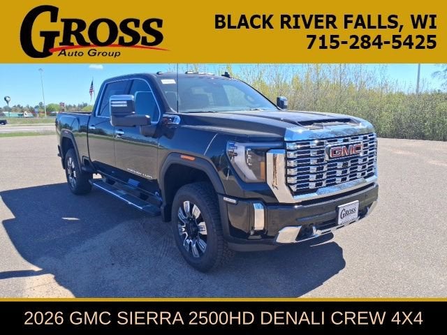 Onyx Black 2026 GMC Sierra 2500HD Pickup Truck Four-Wheel Drive Automatic