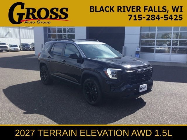 Black (Ebony Twilight Metallic) 2027 GMC Terrain SUV / Crossover Four-Wheel Drive Automatic