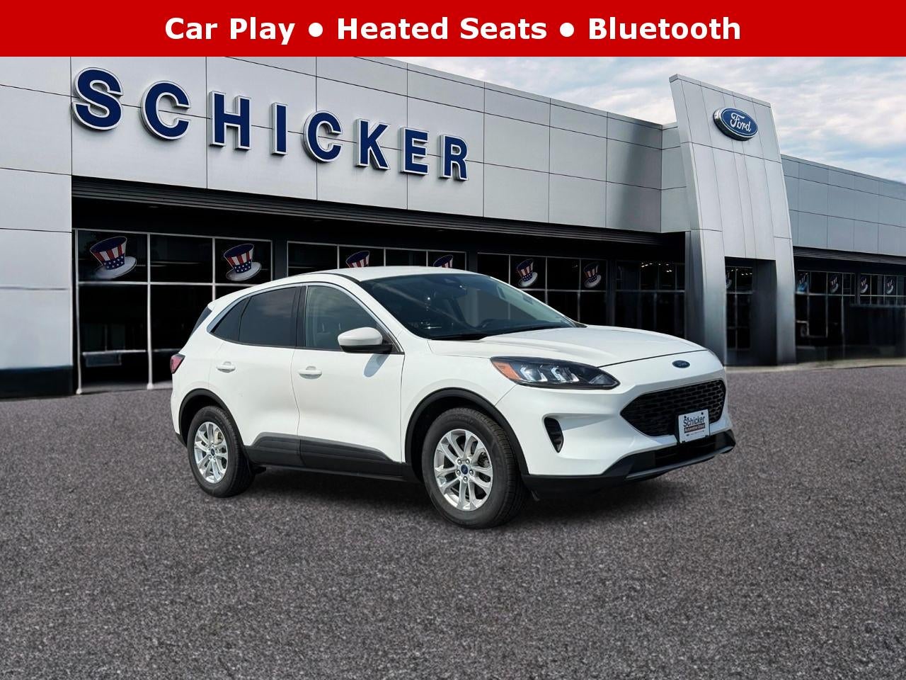 Star White Metallic Tri-Coat 2020 Ford Escape SUV / Crossover Front-Wheel Drive 8-Speed Automatic