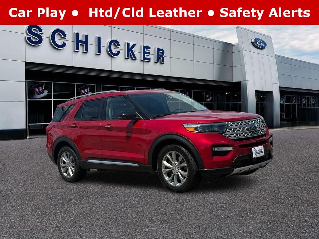 Rapid Red Metallic Tinted Clearcoat 2021 Ford Explorer SUV / Crossover Rear-Wheel Drive 10-Speed Automatic