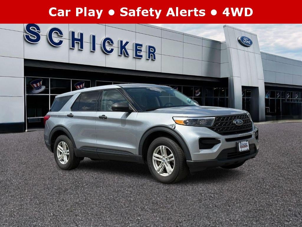 Iconic Silver Metallic 2023 Ford Explorer SUV / Crossover All-Wheel Drive 10-Speed Automatic