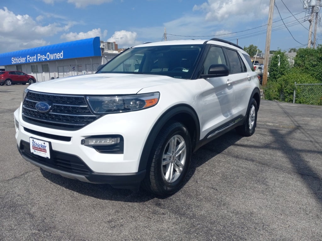 Oxford White 2021 Ford Explorer SUV / Crossover All-Wheel Drive 10-Speed Automatic