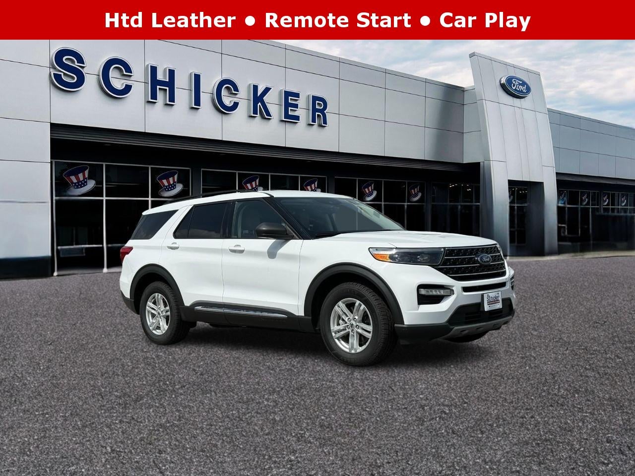 Oxford White 2021 Ford Explorer SUV / Crossover All-Wheel Drive 10-Speed Automatic