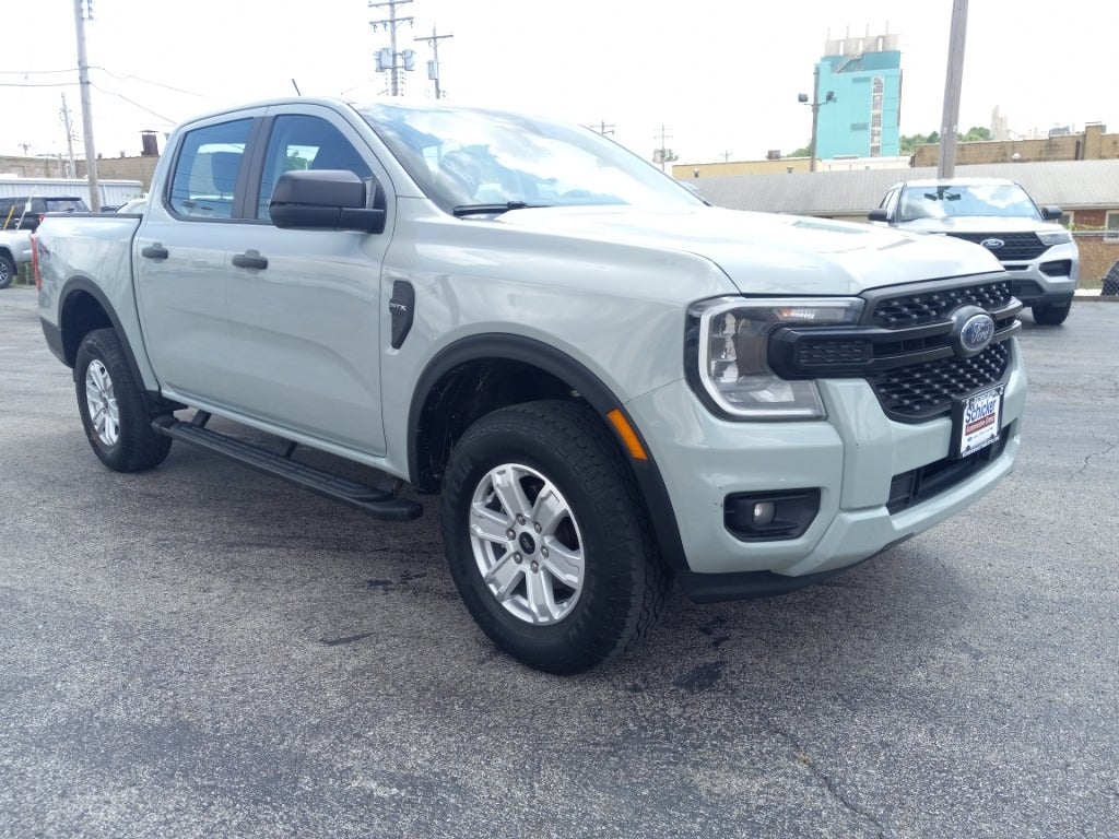 Gray (Cactus Grey) 2024 Ford Ranger Pickup Truck Four-Wheel Drive 10-Speed Automatic