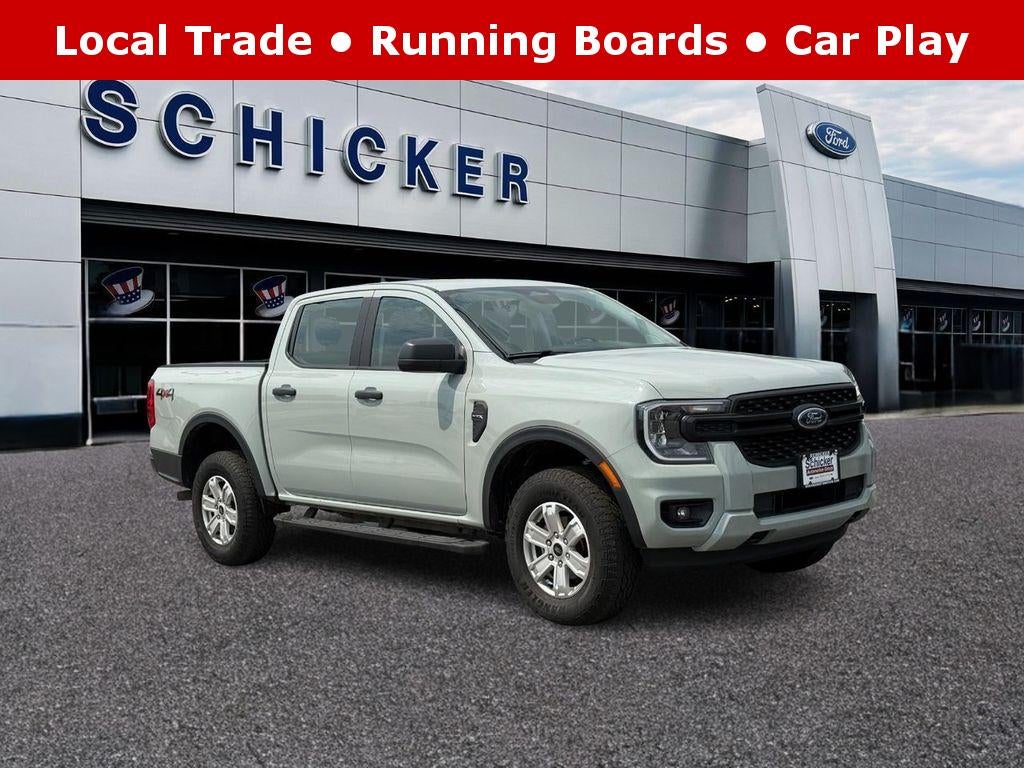 Gray (Cactus Grey) 2024 Ford Ranger Pickup Truck Four-Wheel Drive 10-Speed Automatic