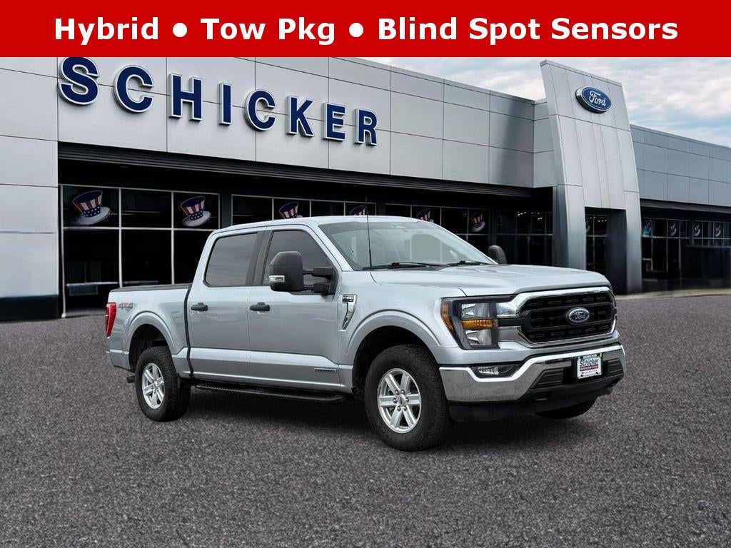 Iconic Silver Metallic 2023 Ford F-150 Pickup Truck Four-Wheel Drive 10-Speed Automatic