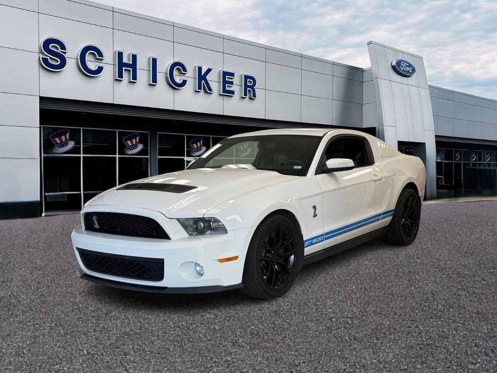 Performance White 2011 Ford Mustang Shelby GT500 Coupe RWD Coupe Rear-Wheel Drive 6-Speed Manual