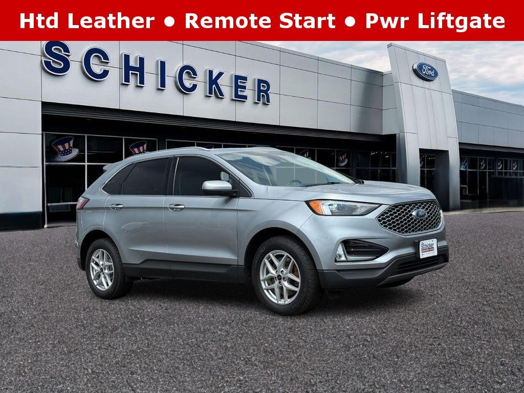 Iconic Silver Metallic 2024 Ford Edge SUV / Crossover All-Wheel Drive 8-Speed Automatic
