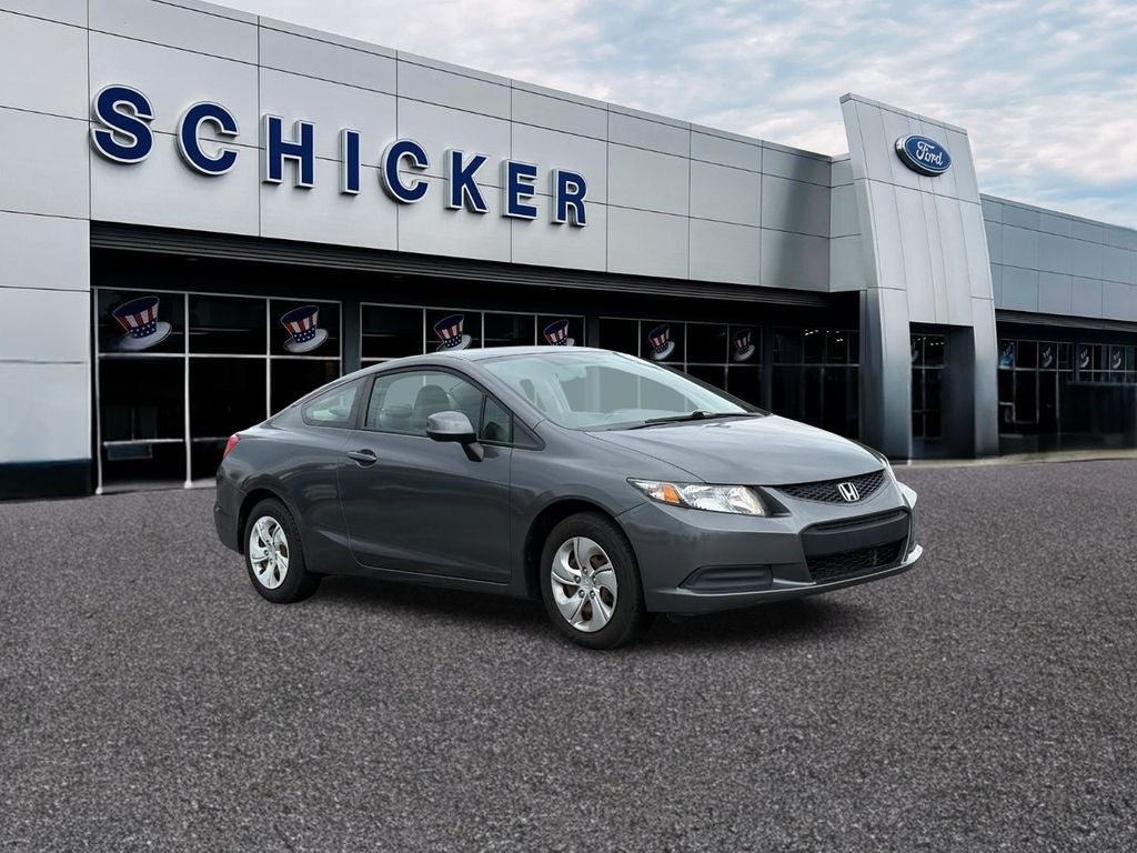 Gray 2013 Honda Civic Coupe Coupe Front-Wheel Drive 5-Speed Automatic