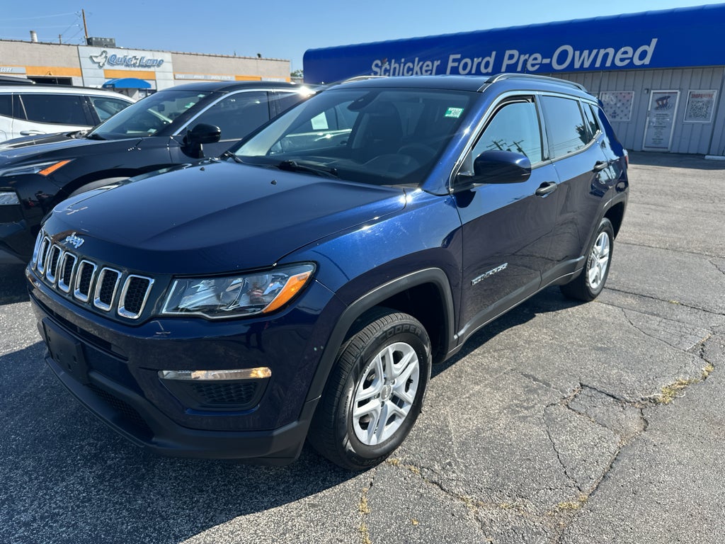 Jazz Blue Pearlcoat 2020 Jeep Compass SUV / Crossover Four-Wheel Drive 9-Speed Automatic