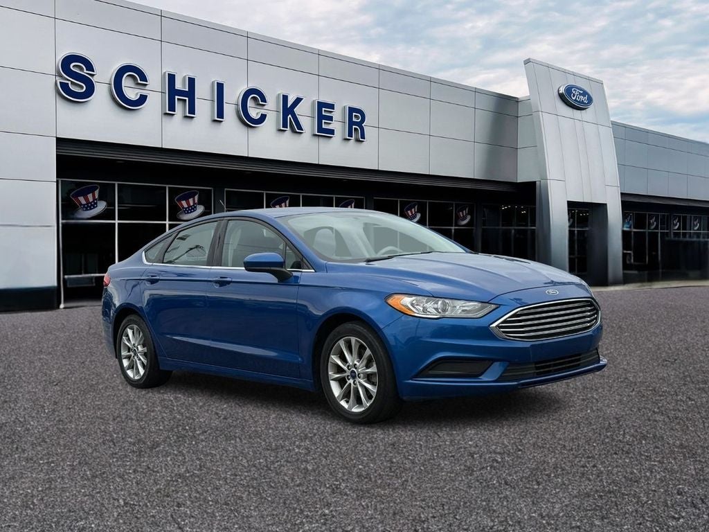 Lightning Blue 2017 Ford Fusion Sedan Front-Wheel Drive 6-Speed Automatic