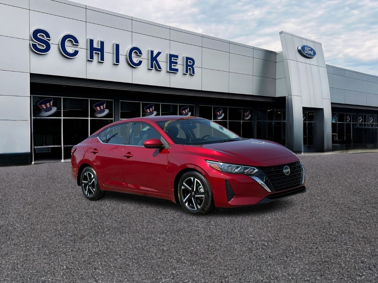 Red (Scarlet Ember Tintcoat) 2024 Nissan Sentra Sedan Front-Wheel Drive Continuously Variable Transmission