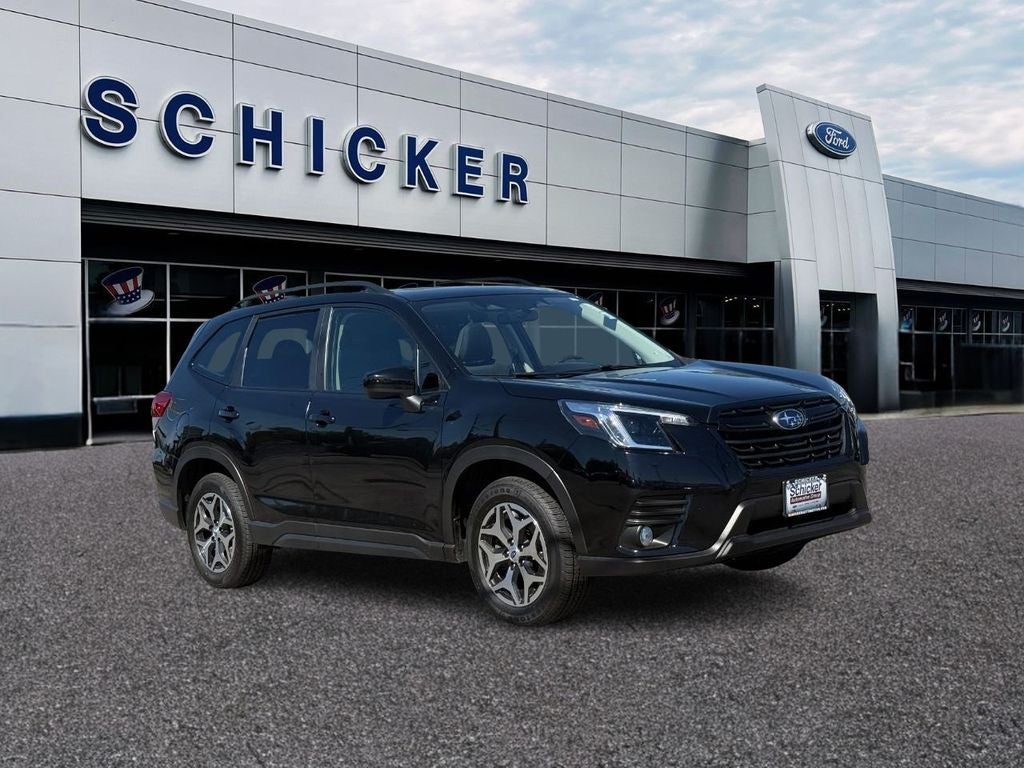 Crystal Black Silica 2023 Subaru Forester Premium Crossover AWD SUV / Crossover All-Wheel Drive Continuously Variable Transmission
