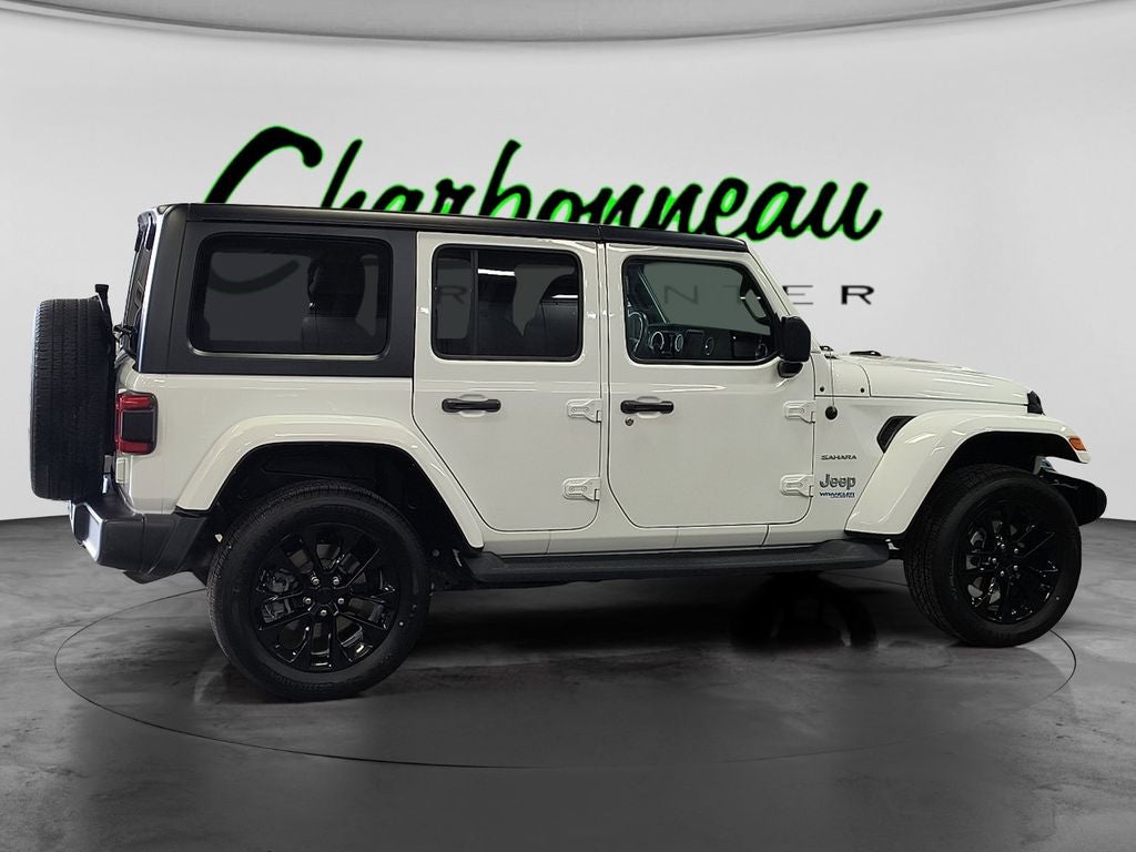 Used 2022 Bright White Clearcoat Jeep Unlimited Sahara 4x4 image 6
