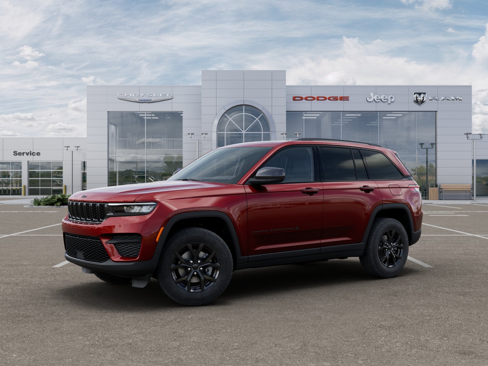 New 2025 Velvet Red Pearl-Coat Exterior Paint Jeep GRAND CHEROKEE ALTITUDE X 4X4 image 15