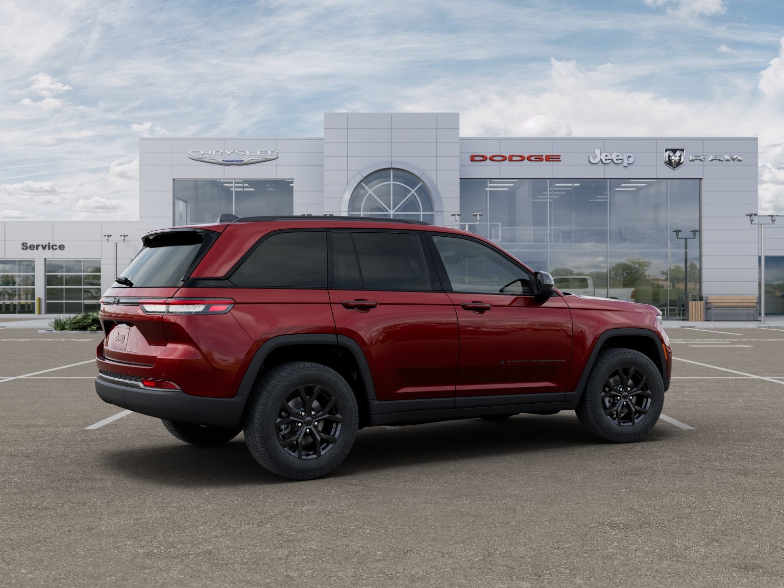 New 2025 Velvet Red Pearl-Coat Exterior Paint Jeep GRAND CHEROKEE ALTITUDE X 4X4 image 16