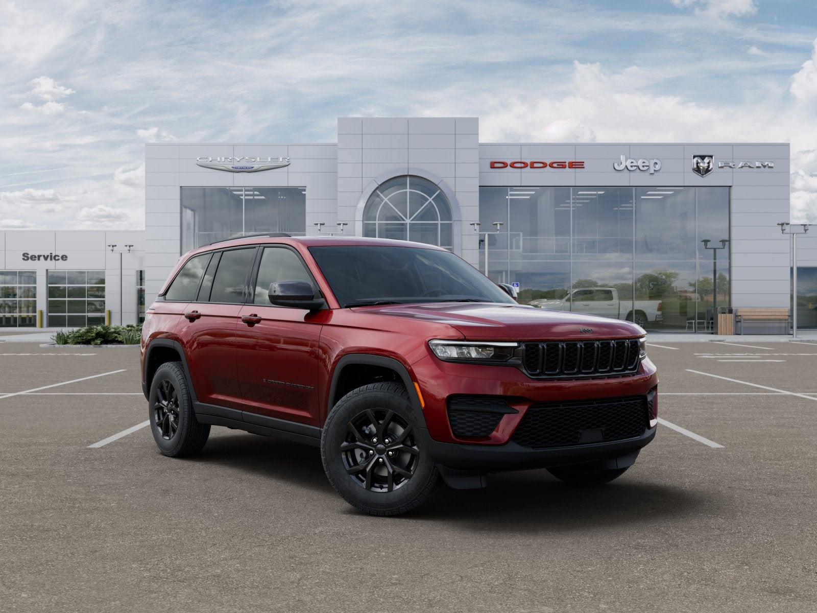 New 2025 Velvet Red Pearl-Coat Exterior Paint Jeep GRAND CHEROKEE ALTITUDE X 4X4 image 17