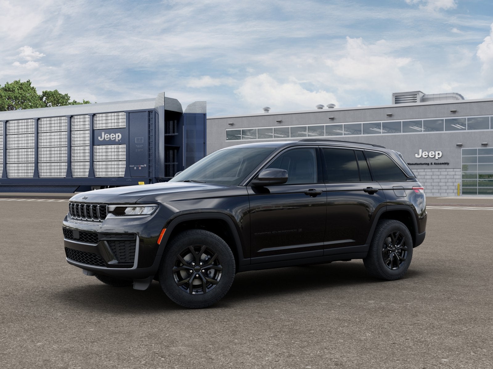 New 2026 Diamond Black Crystal Pearl-Coat Exterior Paint Jeep GRAND CHEROKEE LAREDO ALTITUDE 4X4 image 2