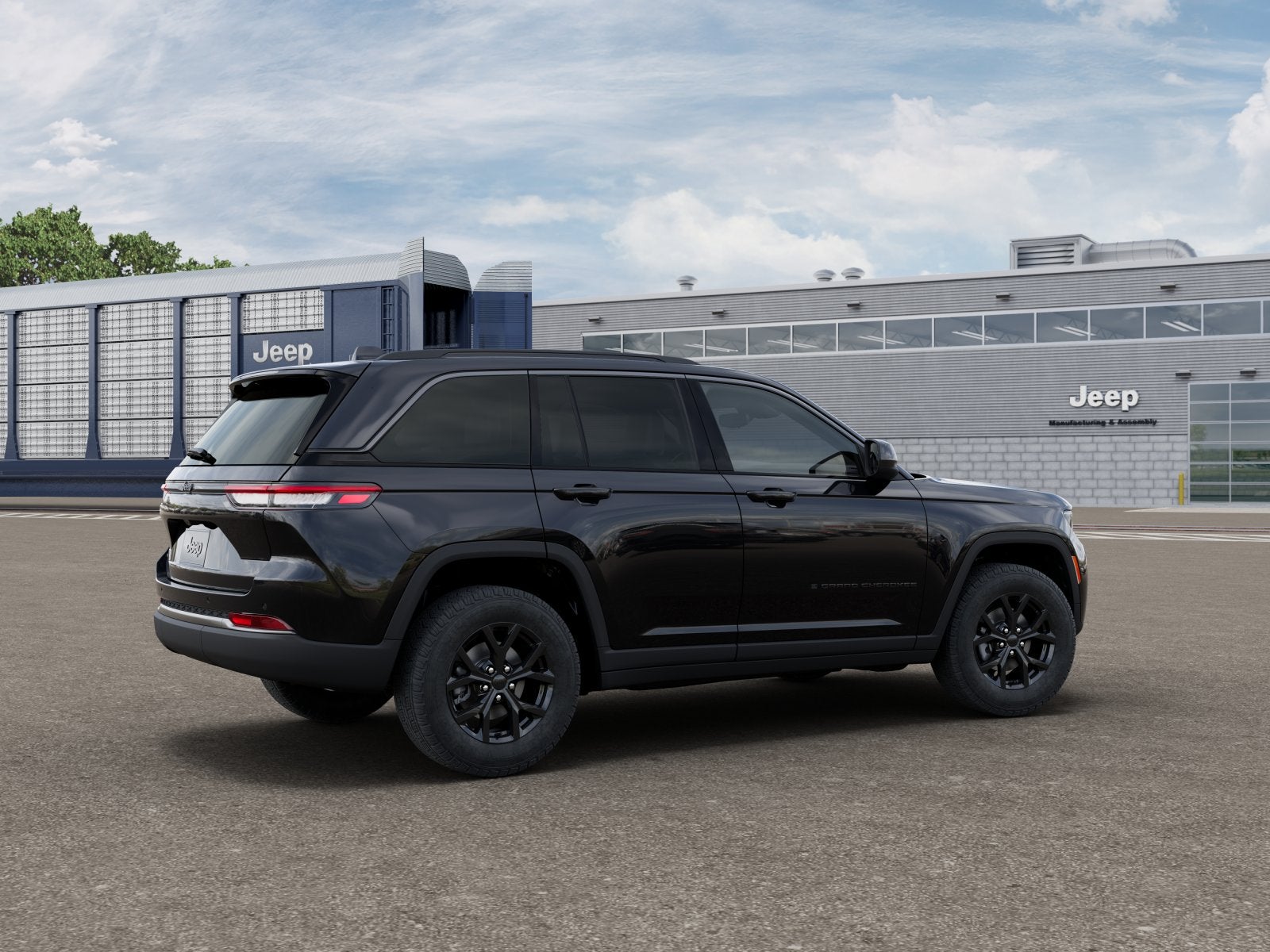 New 2026 Diamond Black Crystal Pearl-Coat Exterior Paint Jeep GRAND CHEROKEE LAREDO ALTITUDE 4X4 image 3
