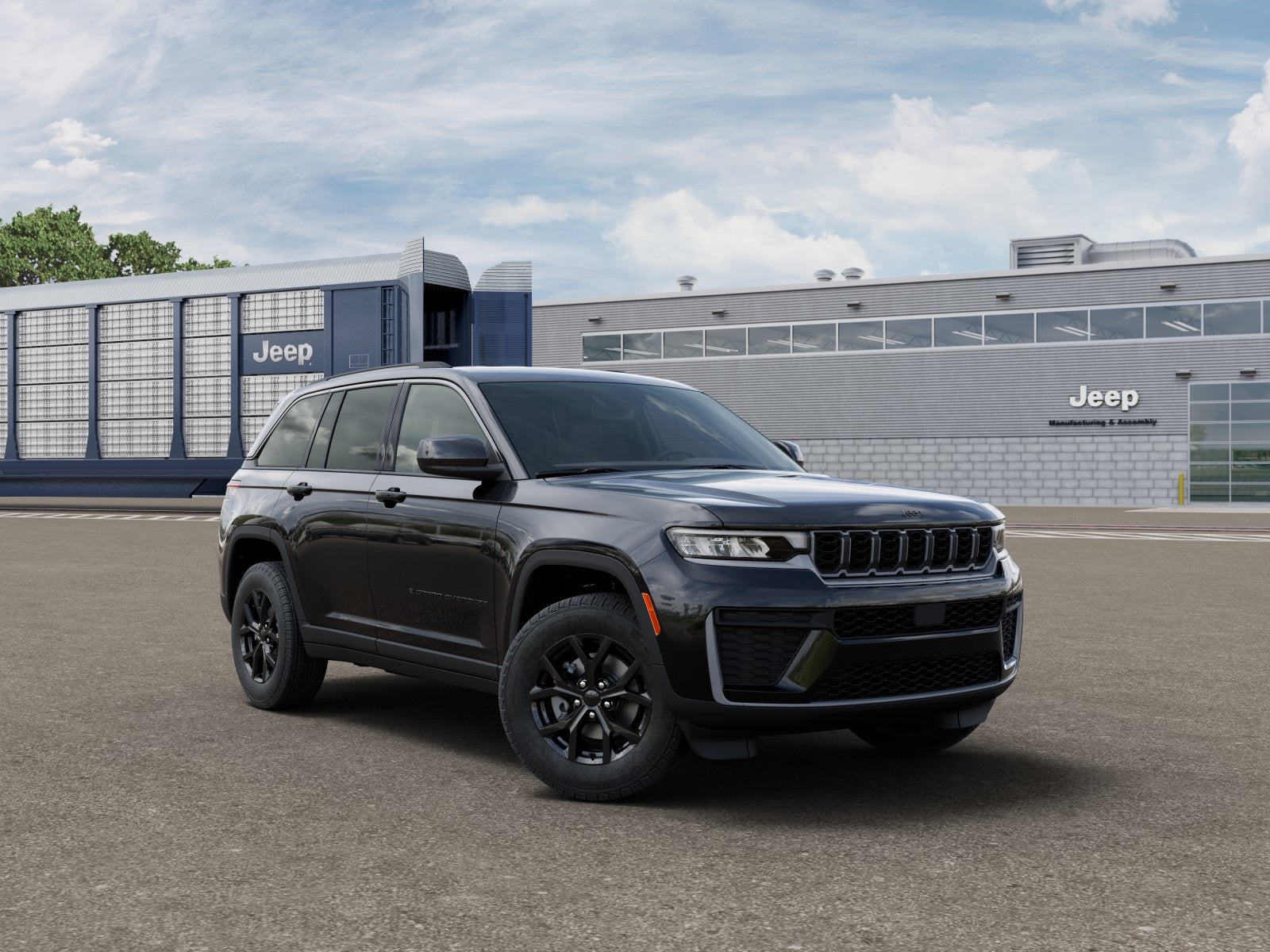 New 2026 Diamond Black Crystal Pearl-Coat Exterior Paint Jeep GRAND CHEROKEE LAREDO ALTITUDE 4X4 image 4