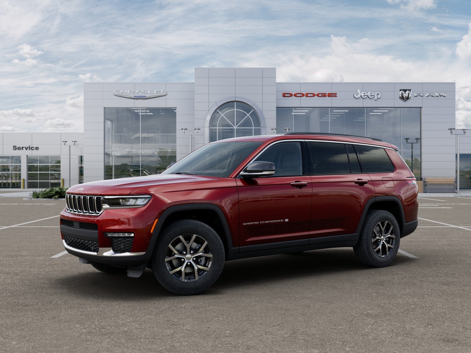 New 2025 Velvet Red Pearl-Coat Exterior Paint Jeep GRAND CHEROKEE L LIMITED 4X4 image 13