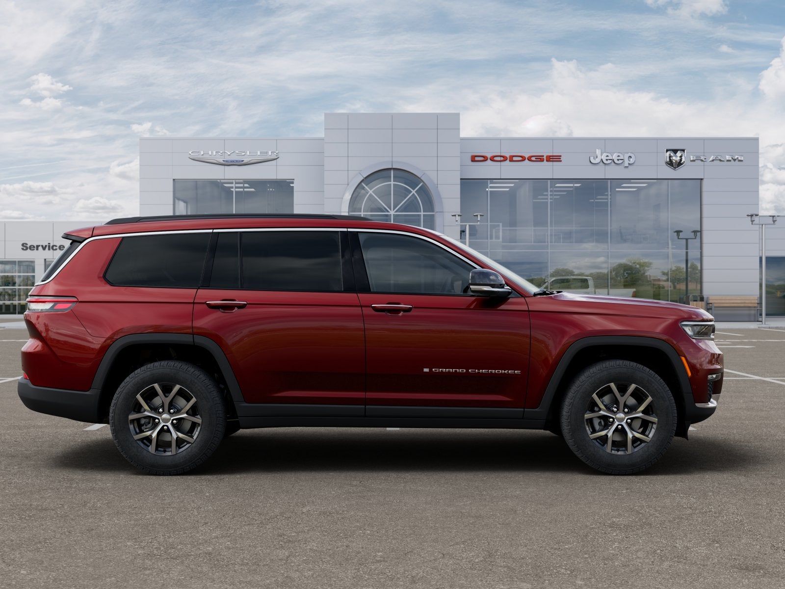 New 2025 Velvet Red Pearl-Coat Exterior Paint Jeep GRAND CHEROKEE L LIMITED 4X4 image 24