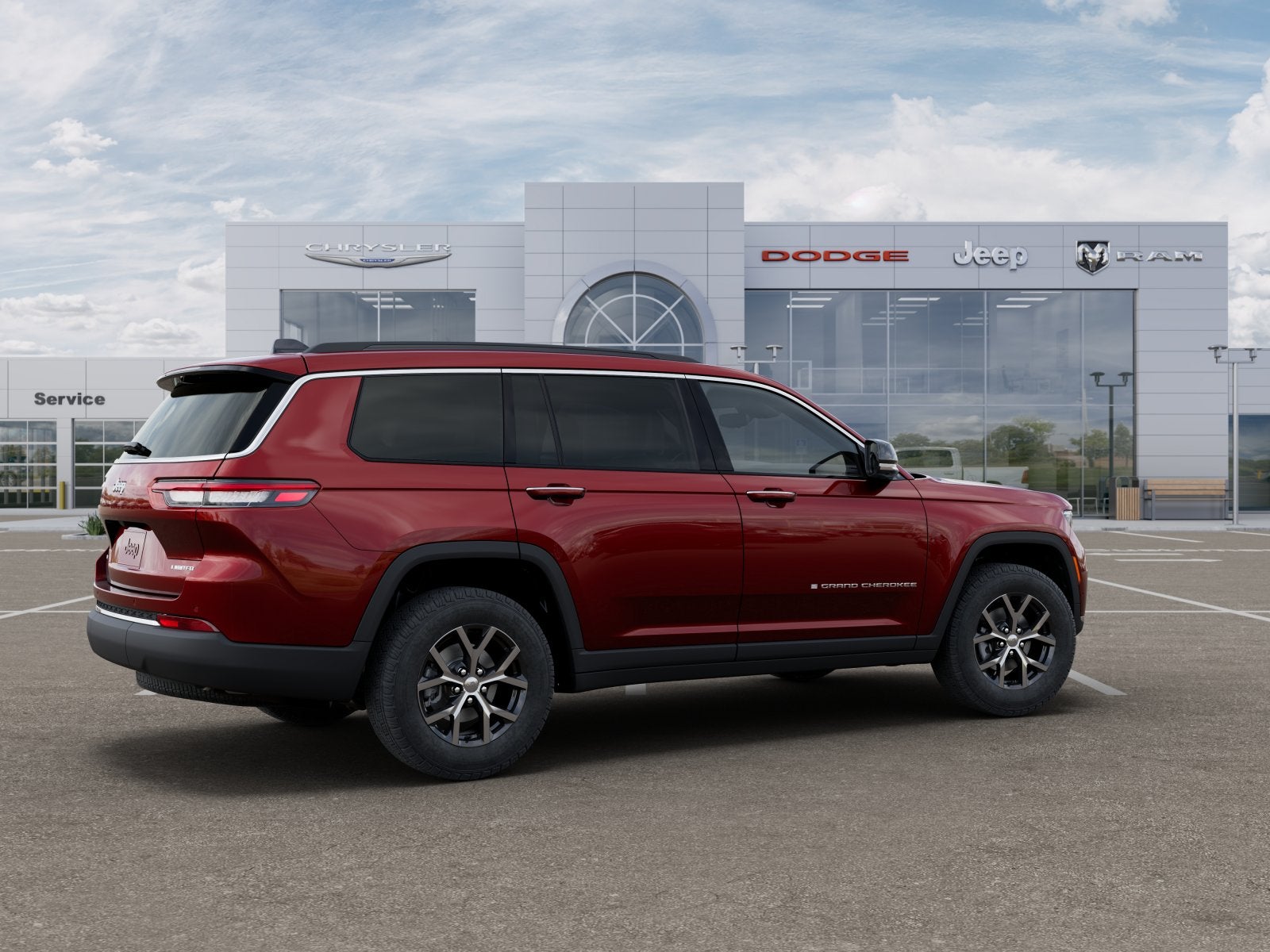 New 2025 Velvet Red Pearl-Coat Exterior Paint Jeep GRAND CHEROKEE L LIMITED 4X4 image 14