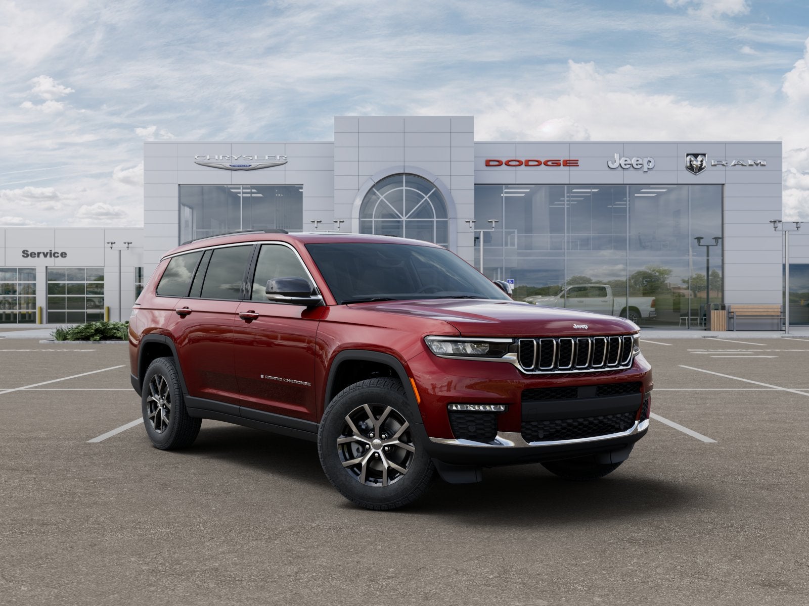 New 2025 Velvet Red Pearl-Coat Exterior Paint Jeep GRAND CHEROKEE L LIMITED 4X4 image 15