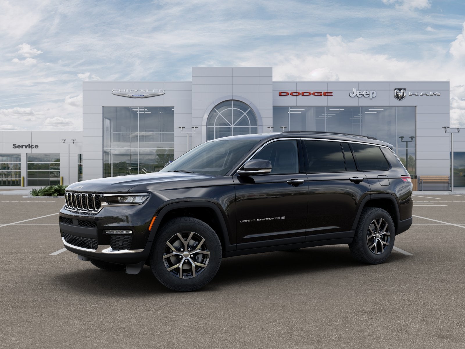 New 2025 Diamond Black Crystal Pearl-Coat Exterior Paint Jeep GRAND CHEROKEE L LIMITED 4X4 image 15