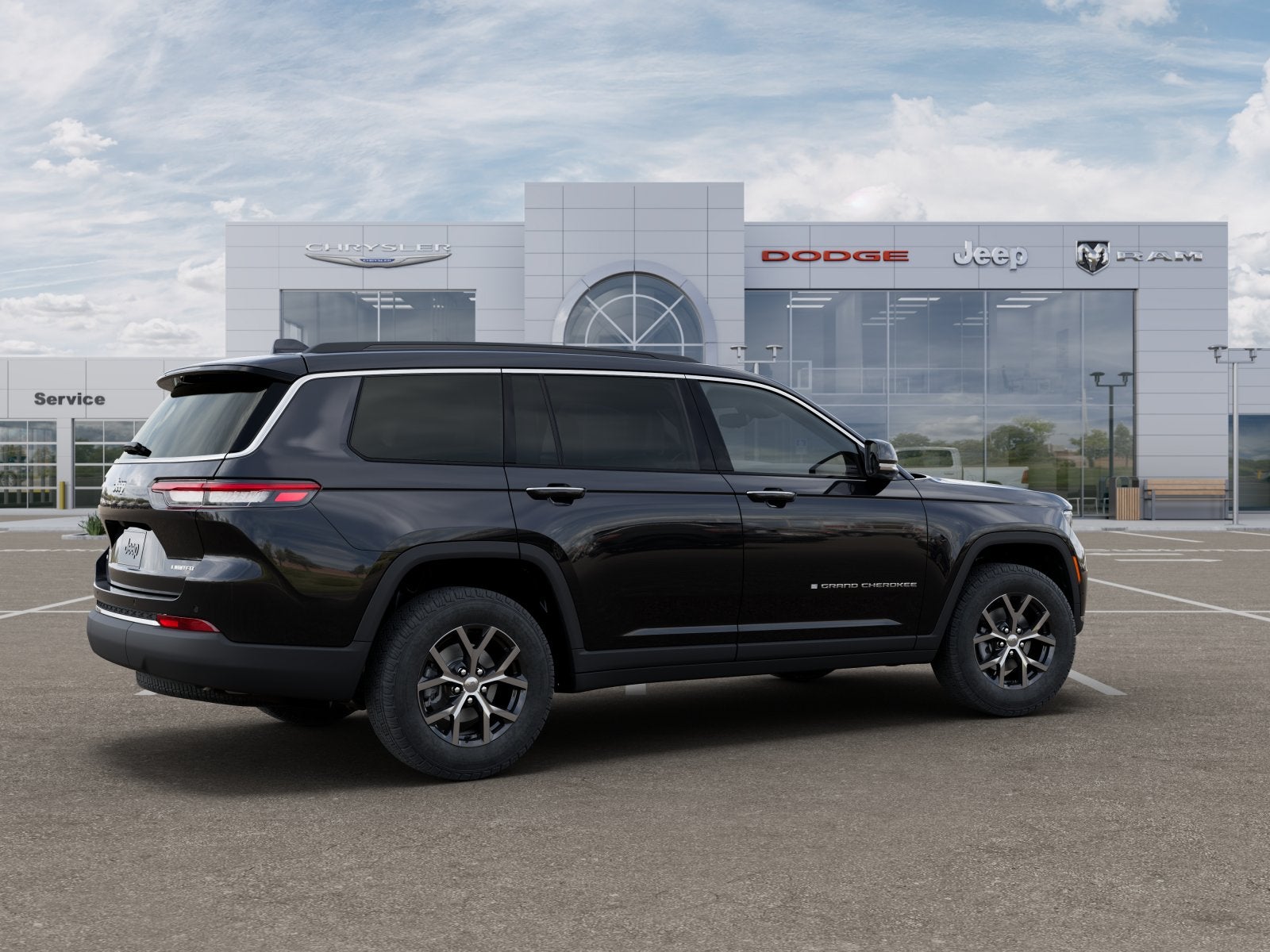 New 2025 Diamond Black Crystal Pearl-Coat Exterior Paint Jeep GRAND CHEROKEE L LIMITED 4X4 image 16