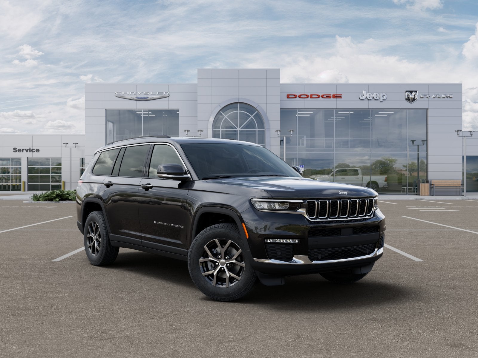 New 2025 Diamond Black Crystal Pearl-Coat Exterior Paint Jeep GRAND CHEROKEE L LIMITED 4X4 image 17