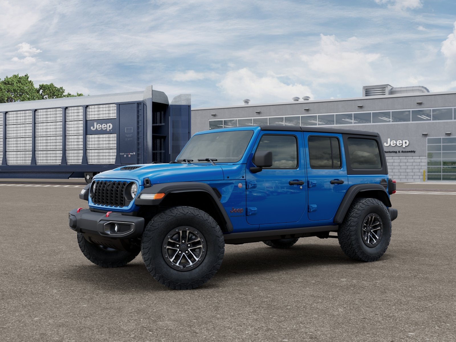 New 2026 Hydro Blue Pearl-Coat Exterior Paint Jeep WRANGLER 4-DOOR RUBICON image 10