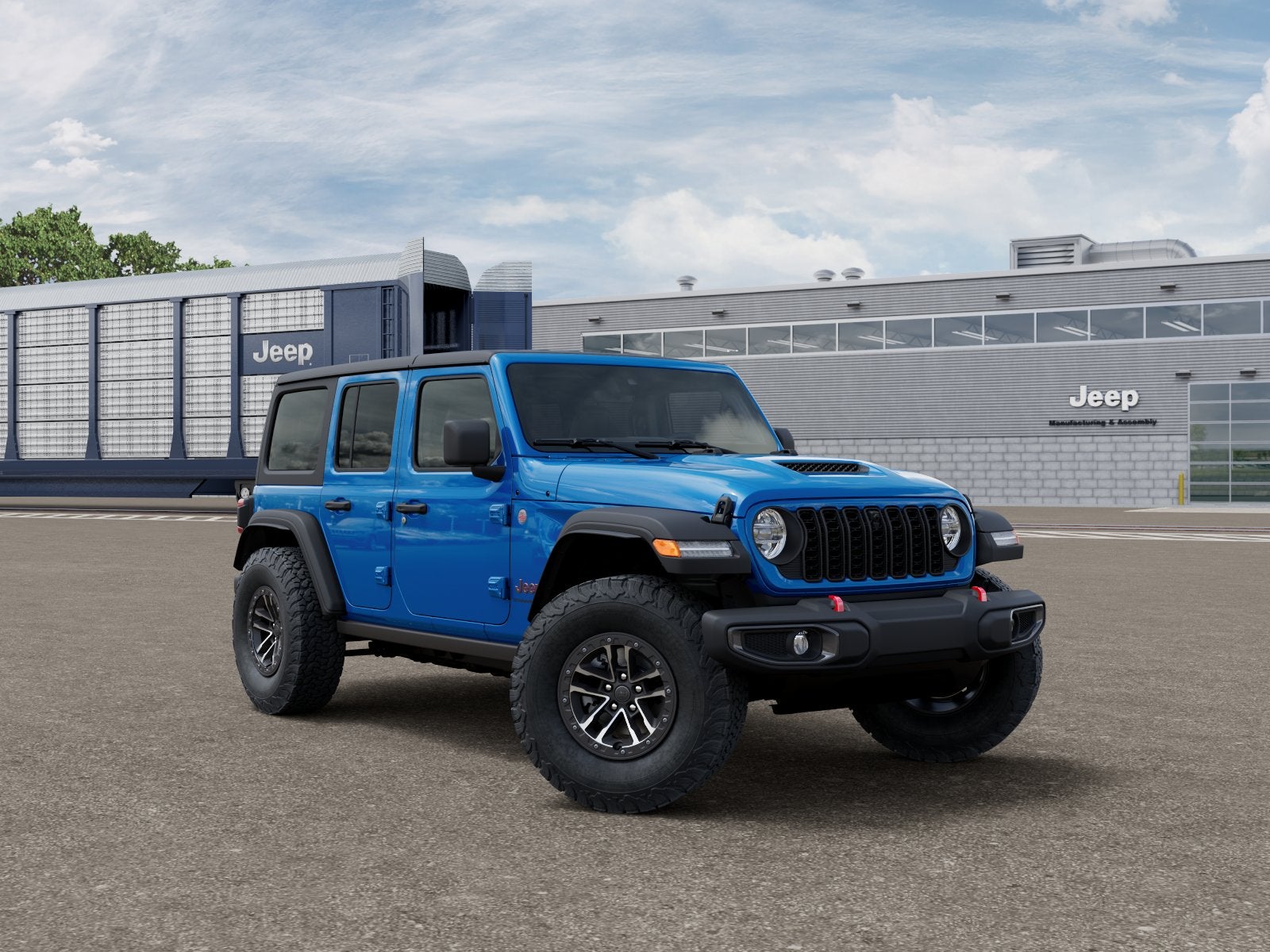 New 2026 Hydro Blue Pearl-Coat Exterior Paint Jeep WRANGLER 4-DOOR RUBICON image 12