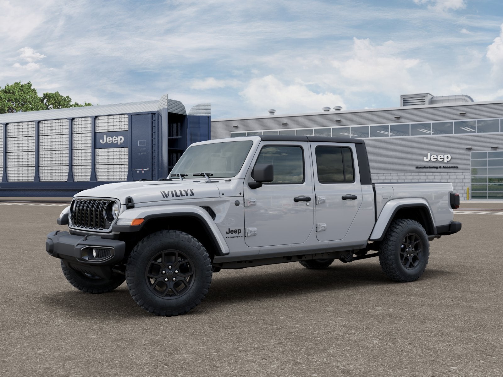 New 2026 Bright White Clear-Coat Exterior Paint Jeep GLADIATOR WILLYS 4X4 image 10