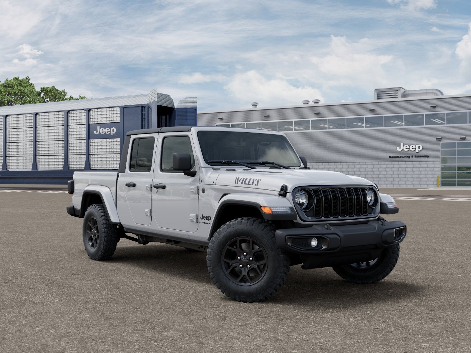 New 2026 Bright White Clear-Coat Exterior Paint Jeep GLADIATOR WILLYS 4X4 image 12