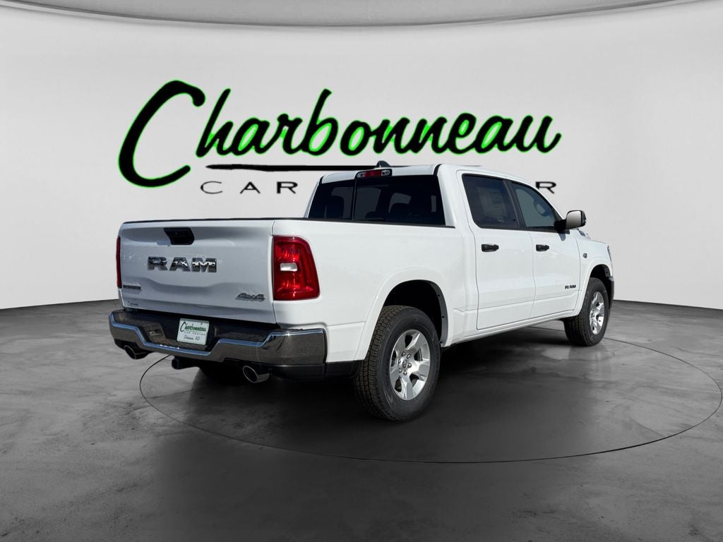 New 2026 Bright White Clear-Coat Exterior Paint RAM RAM 1500 BIG HORN CREW CAB 4X4 5
