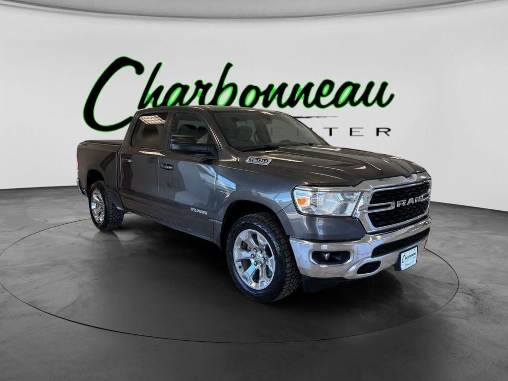 Used 2022 Granite Crystal Metallic Clearcoat RAM Big Horn image 7
