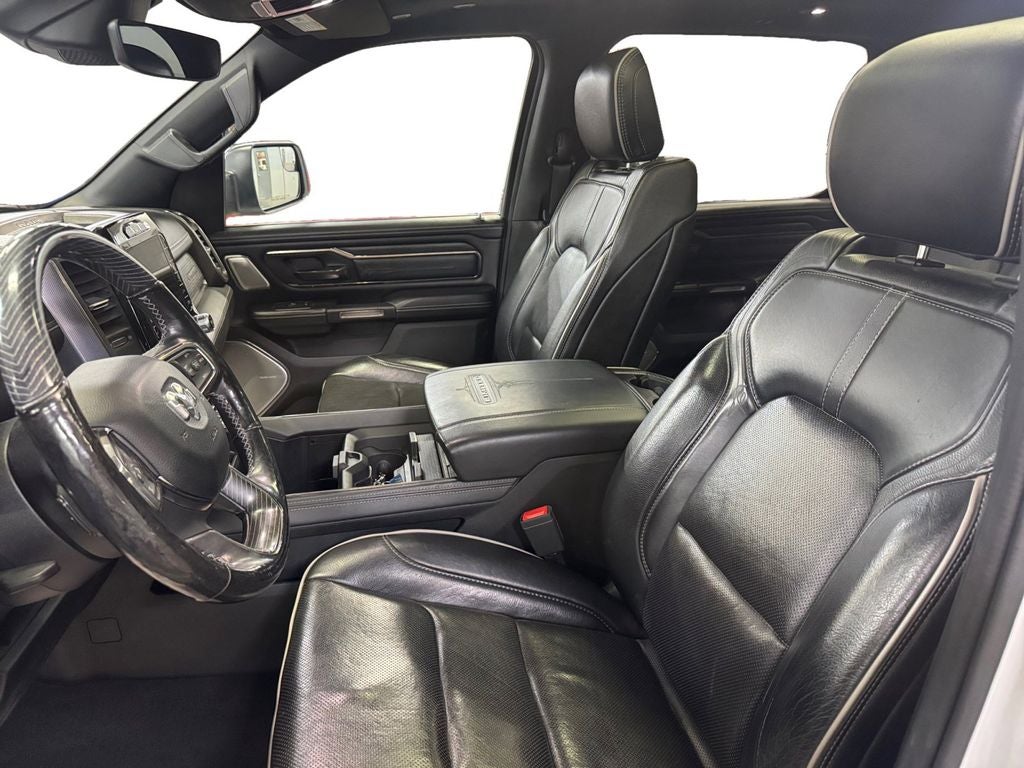 Used 2019 Ivory White Tri-Coat Pearlcoat RAM Limited Crew Cab 4x4 5