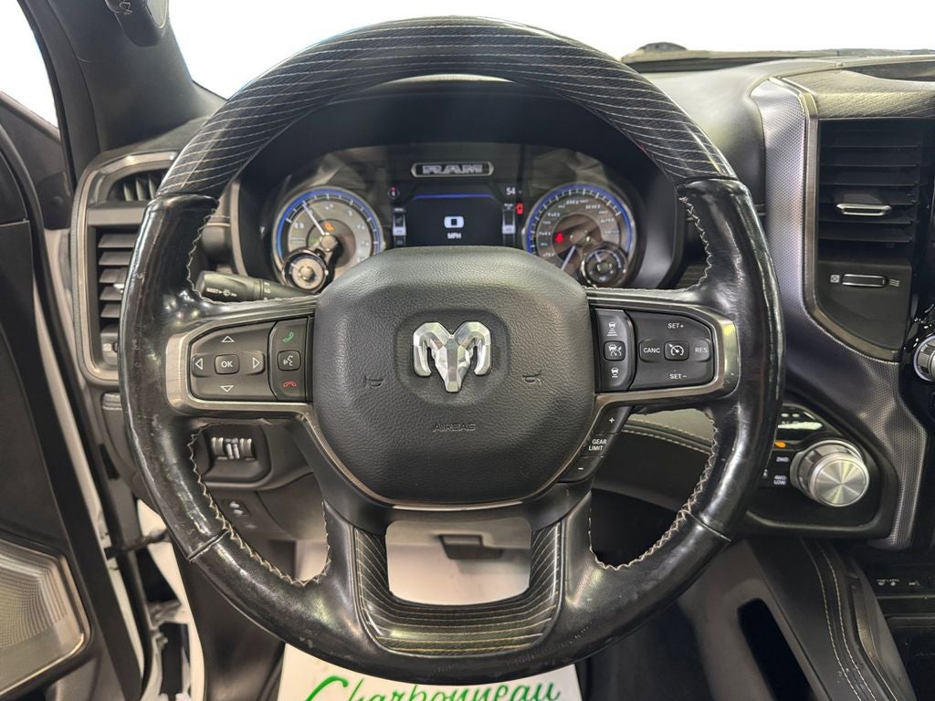 Used 2019 Ivory White Tri-Coat Pearlcoat RAM Limited Crew Cab 4x4 5
