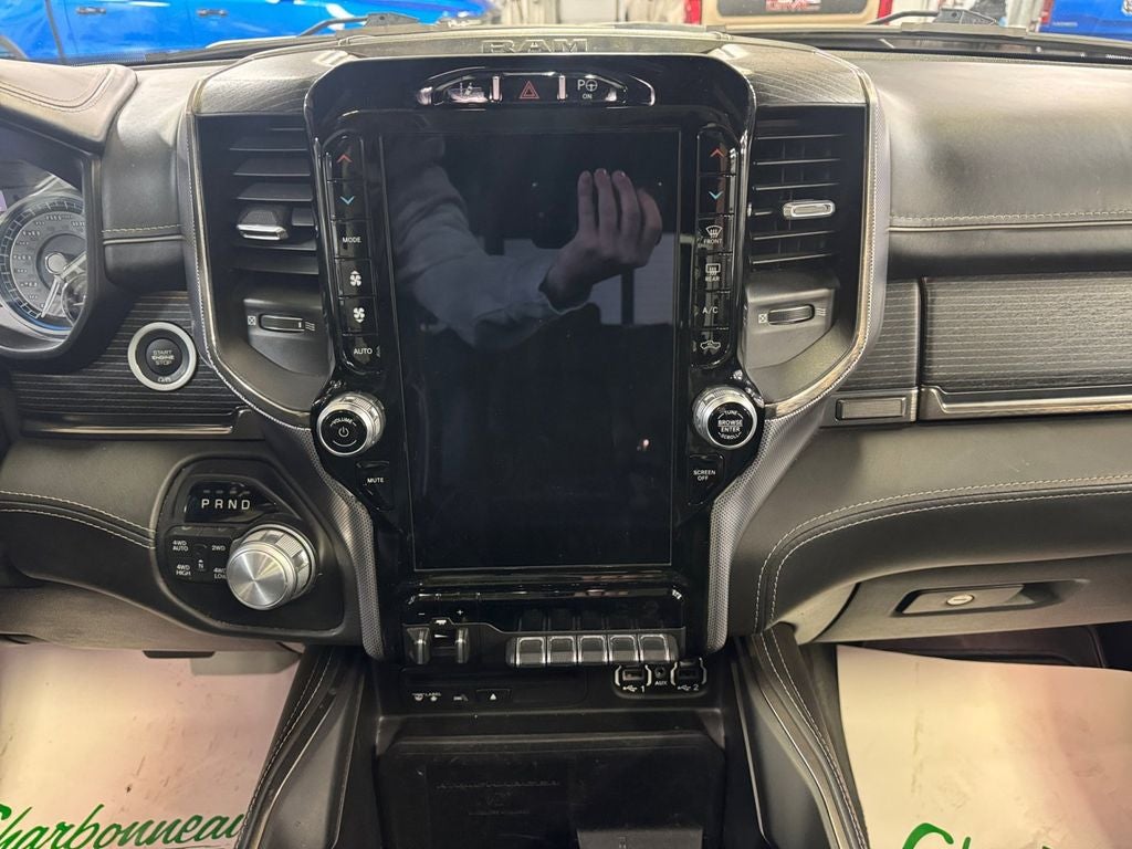 Used 2019 Ivory White Tri-Coat Pearlcoat RAM Limited Crew Cab 4x4 5