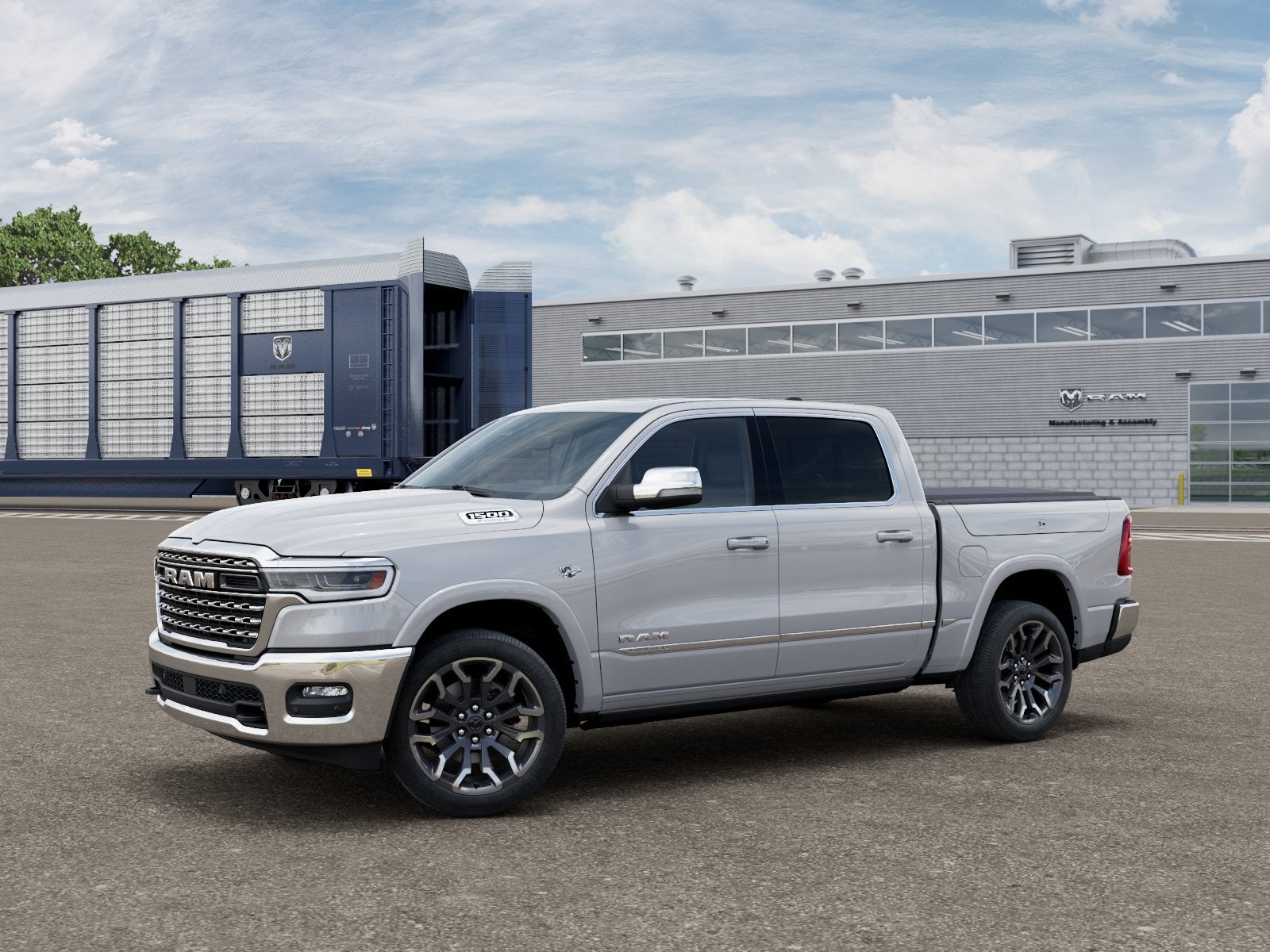 New 2026 Ivory White Tri-Coat Pearl-Coat Exterior Paint RAM RAM 1500 LIMITED CREW CAB 4X4 5
