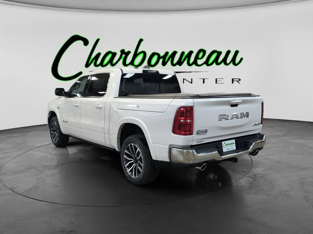 New 2026 Ivory White Tri-Coat Pearl-Coat Exterior Paint RAM RAM 1500 LIMITED LONGHORN CREW CAB 4X4 5