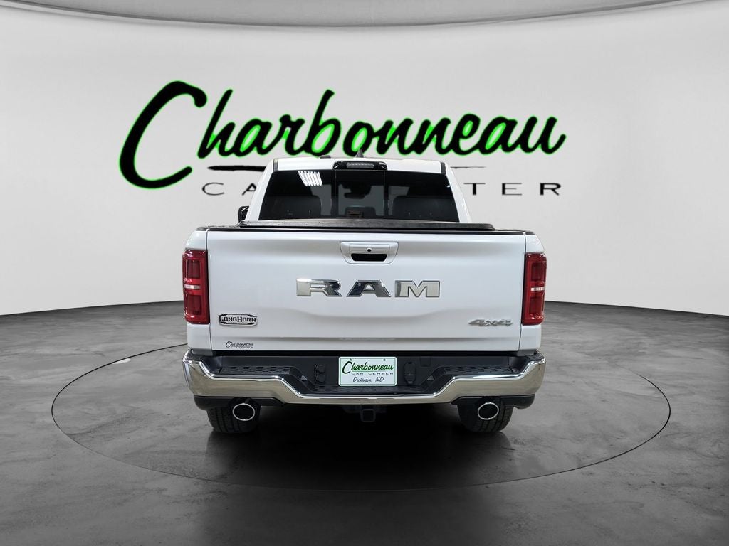 New 2026 Ivory White Tri-Coat Pearl-Coat Exterior Paint RAM RAM 1500 LIMITED LONGHORN CREW CAB 4X4 5
