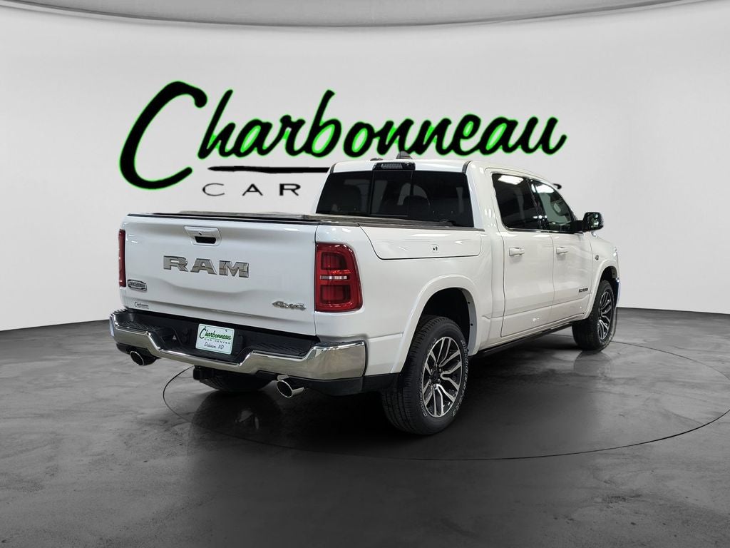 New 2026 Ivory White Tri-Coat Pearl-Coat Exterior Paint RAM RAM 1500 LIMITED LONGHORN CREW CAB 4X4 5