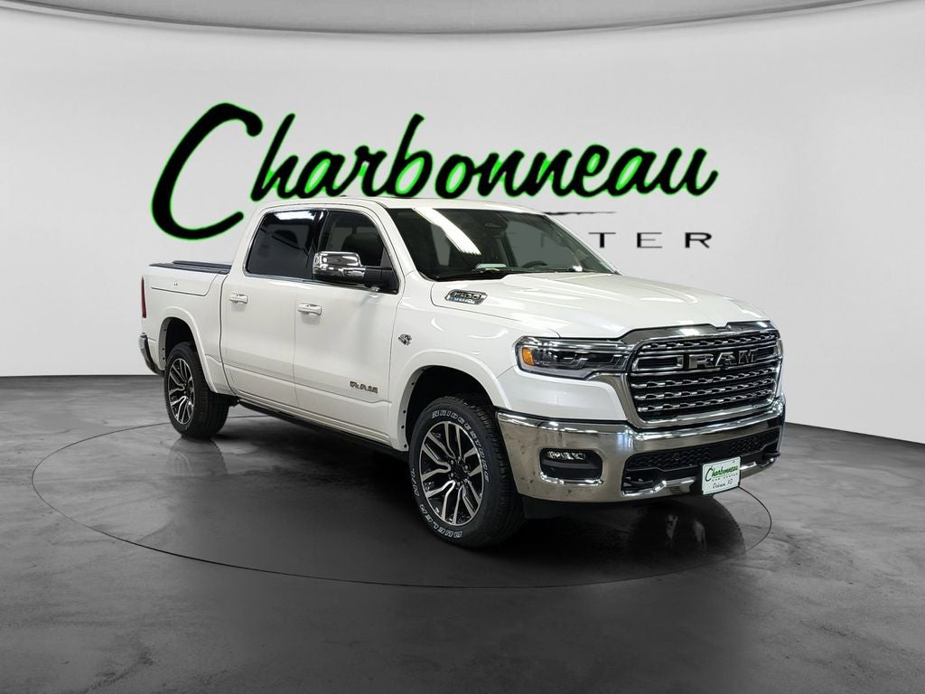 New 2026 Ivory White Tri-Coat Pearl-Coat Exterior Paint RAM RAM 1500 LIMITED LONGHORN CREW CAB 4X4 5