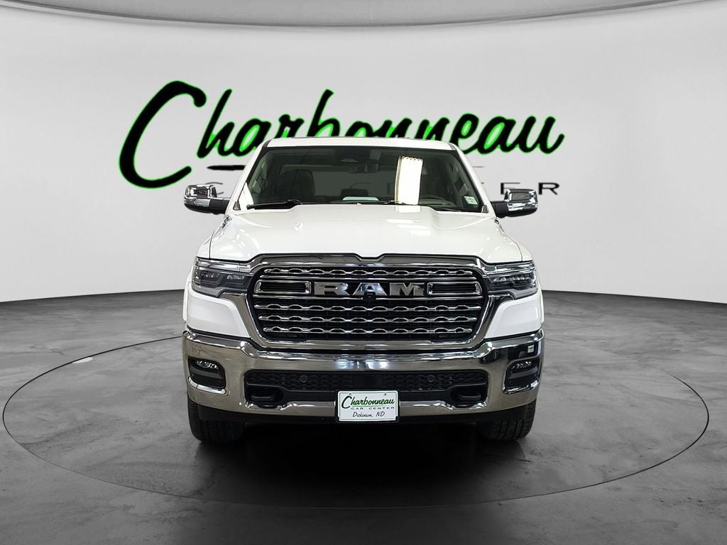 New 2026 Ivory White Tri-Coat Pearl-Coat Exterior Paint RAM RAM 1500 LIMITED LONGHORN CREW CAB 4X4 5