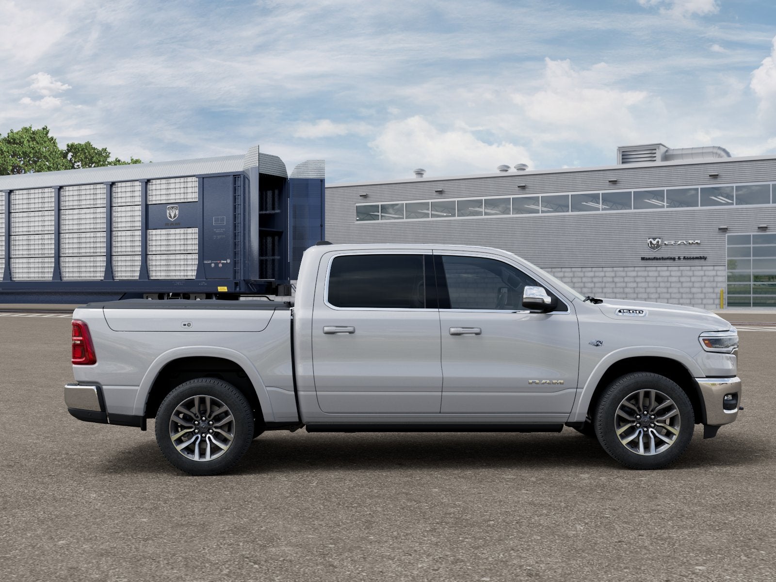 New 2026 Ivory White Tri-Coat Pearl-Coat Exterior Paint RAM RAM 1500 LIMITED LONGHORN CREW CAB 4X4 5