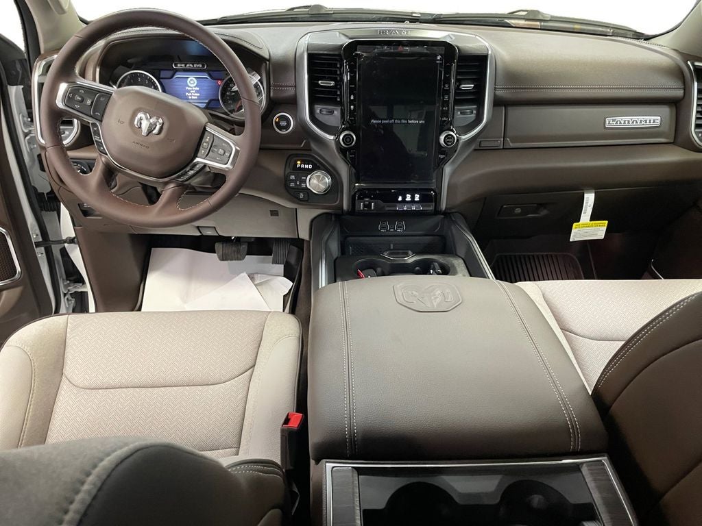 New 2026 Bright White Clear-Coat Exterior Paint RAM RAM 1500 LARAMIE CREW CAB 4X4 5