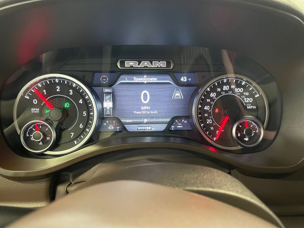 New 2026 Bright White Clear-Coat Exterior Paint RAM RAM 1500 LARAMIE CREW CAB 4X4 5