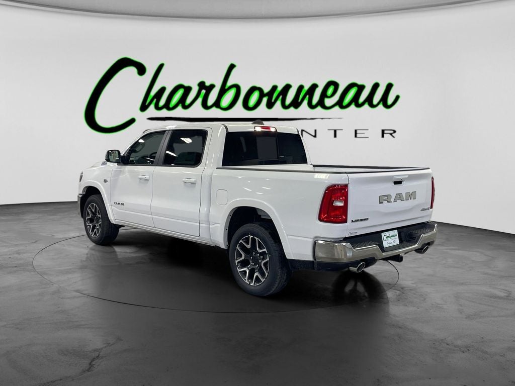 New 2026 Bright White Clear-Coat Exterior Paint RAM RAM 1500 LARAMIE CREW CAB 4X4 5